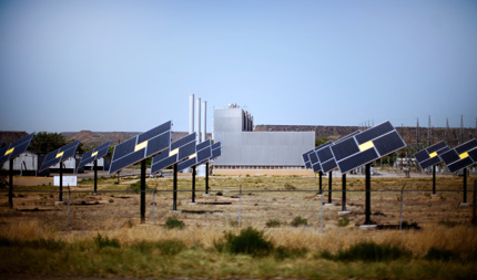 solar panel farm